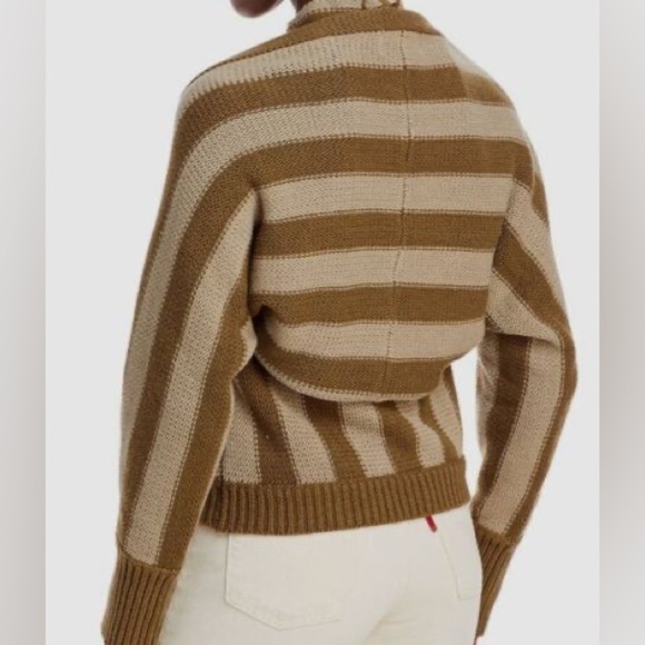 Nicholas Green Striped Knit Shrug Crop Cardigan - Picture 2 of 11